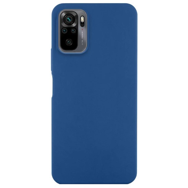 Накладка Silicone Fibra  для Xiaomi Redmi Note 10 / Note 10s / Poco M5s (Denim blue)-0