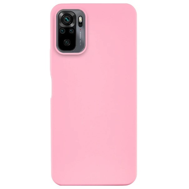 Накладка Silicone Fibra  для Xiaomi Redmi Note 10 / Note 10s / Poco M5s (Peach)-0
