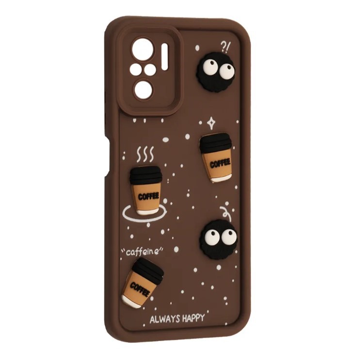 Чохол Pretty Toys для Xiaomi Redmi Note 10/10S (Brown/Always Happy)-0