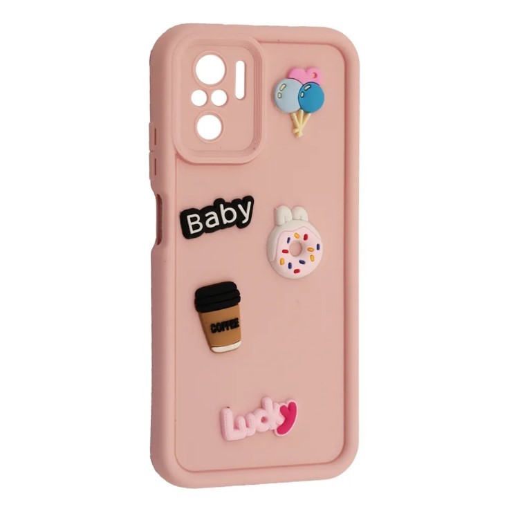 Чохол Pretty Toys для Xiaomi Redmi Note 10/10S (Light pink/Always Happy)-0