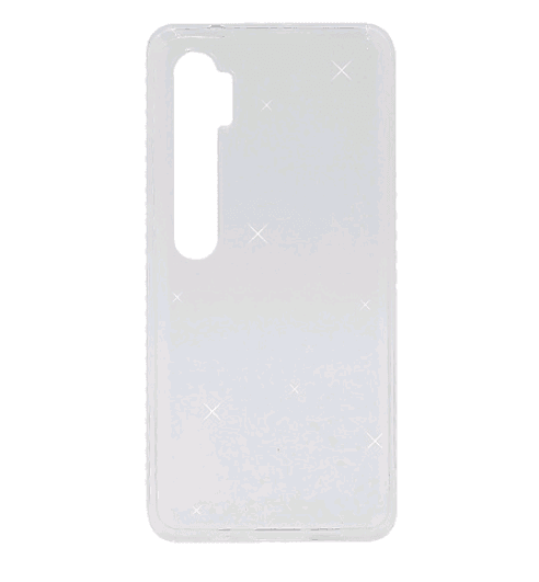 Накладка Molan Cano Glossy Jelly для Xiaomi Redmi Note 10/CC9 Pro прозора з блискітками-0