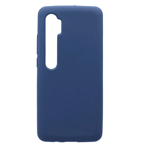 Накладка Soft case для Xiaomi Mi Note 10 синя-0