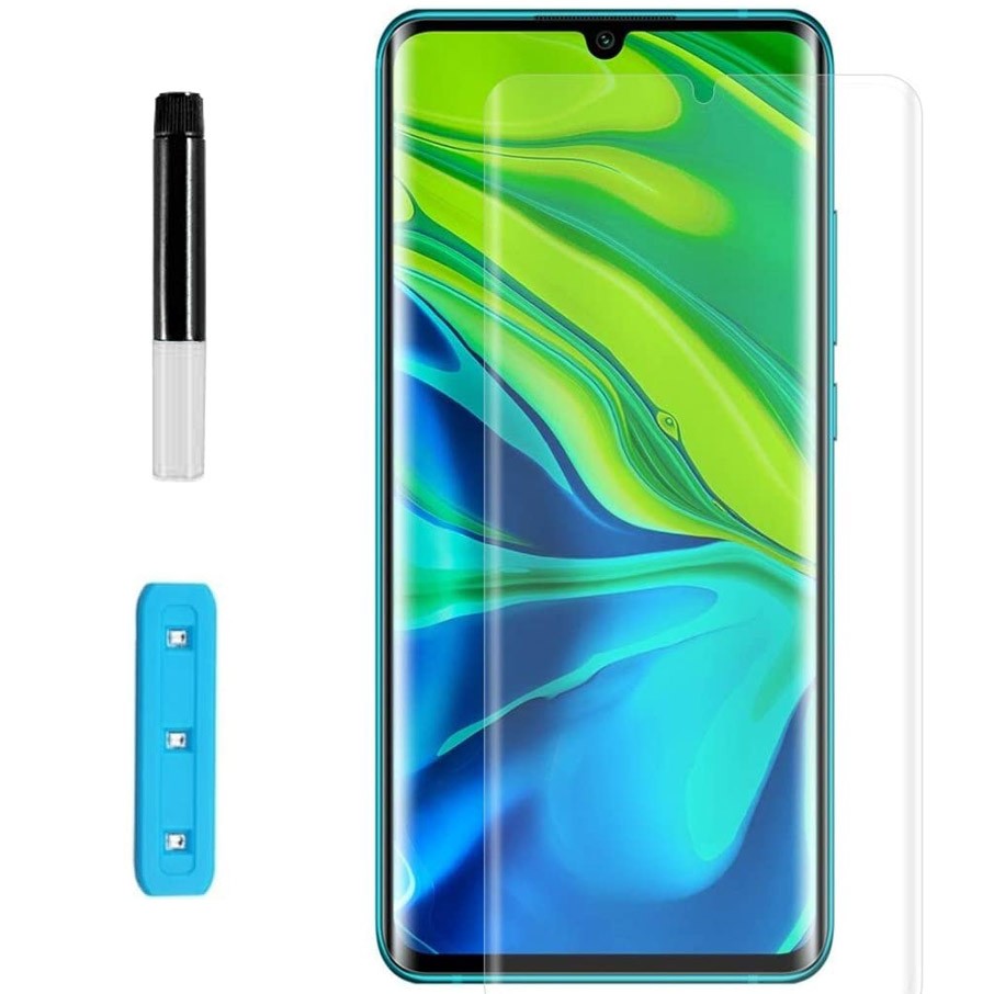 Защитное стекло с лампой Nano optics Xiaomi Mi Note 10/Mi Note 10 Pro/Mi CC9 Pro/Note 10 Lite-0