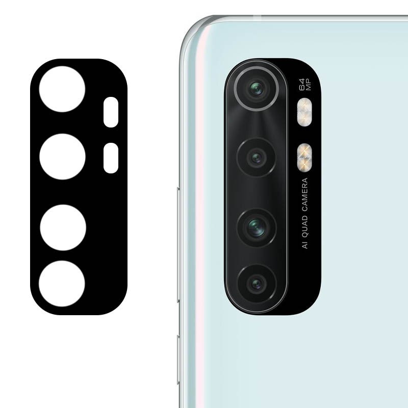 Гнучке захисне скло 0.18mm на камеру для Xiaomi Mi Note 10 Lite чорне-0