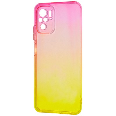 Накладка Gradient Design для Xiaomi Redmi Note 10/Note 10S pink/yellow-0