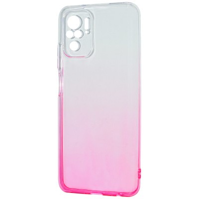 Накладка Gradient Design для Xiaomi Redmi Note 10/Note 10S white/pink-0