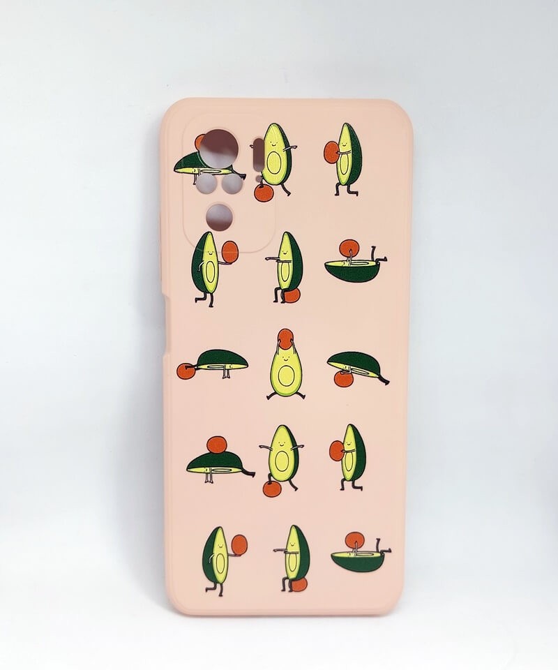 Накладка MiaMi Cartoon для Xiaomi Redmi Note 10 Pink Sand Avocado-0
