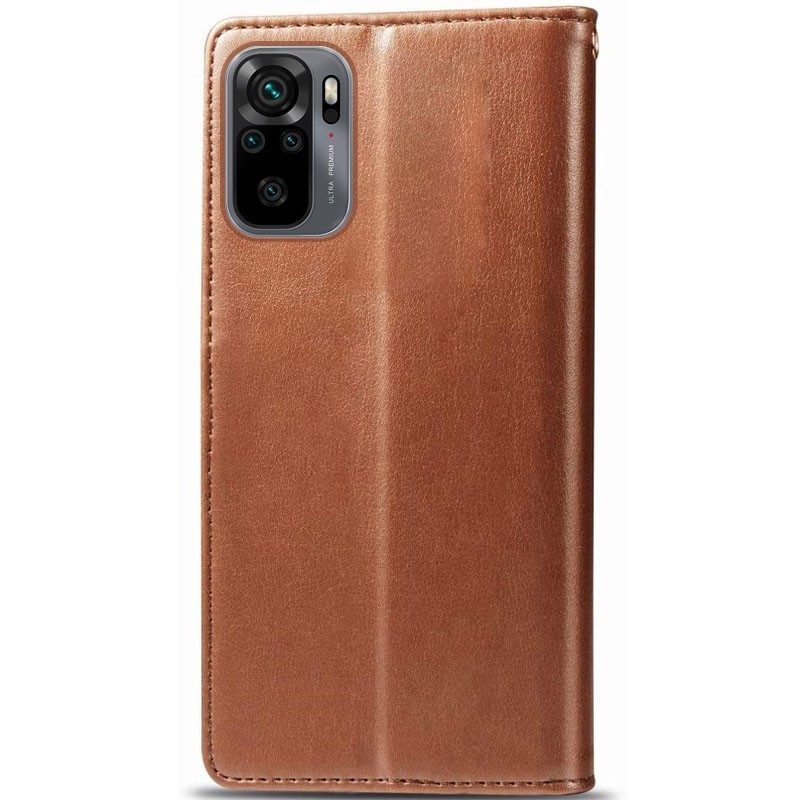 Книжка GETMAN Gallant для Xiaomi Redmi Note 10 коричнева-1