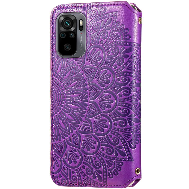 Книжка GETMAN Mandala для Xiaomi Redmi Note 10/Note 10s/Poco M5s  фіолетова-1