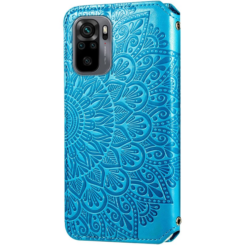 Книжка GETMAN Mandala для Xiaomi Redmi Note 10 синя-1