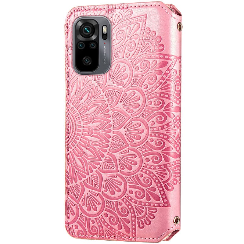 Книжка GETMAN Mandala для Xiaomi Redmi Note 10/Note 10s/Poco M5s  рожева-1