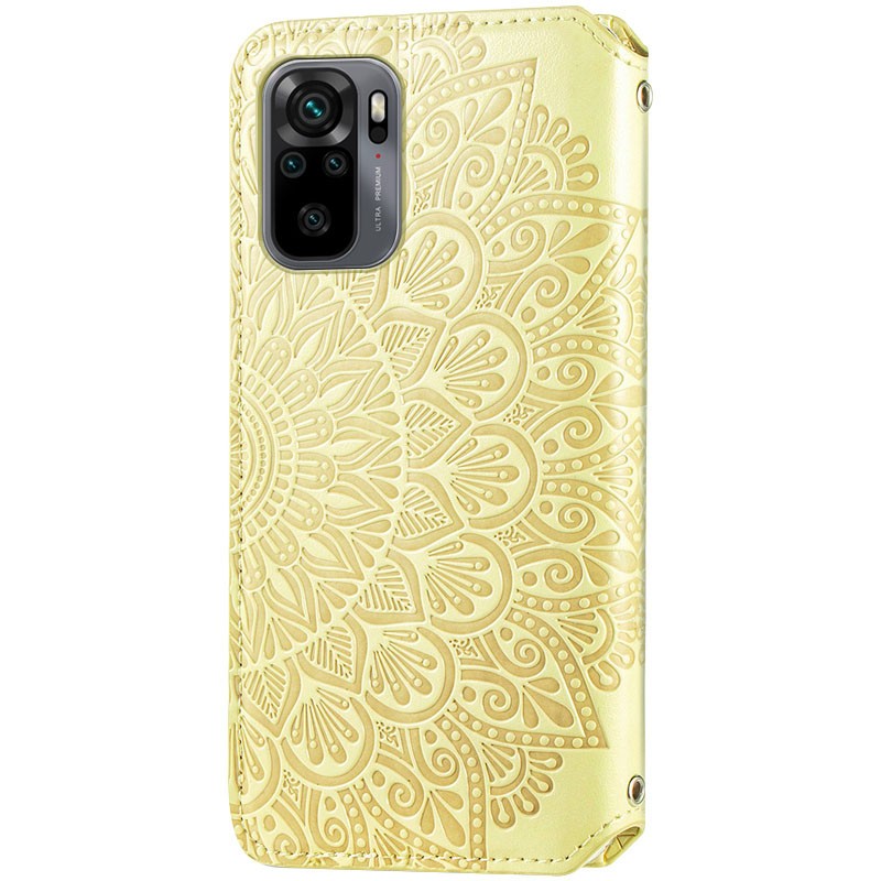 Книжка GETMAN Mandala для Xiaomi Redmi Note 10 жовта-1