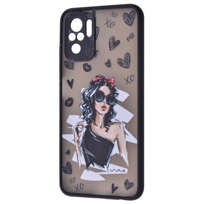 WAVE Cartoon Case Xiaomi Redmi Note 10/Note 10S (little black dress)-0