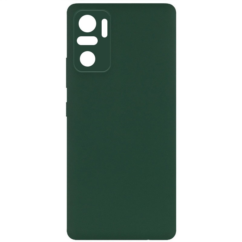 Silicone Cover Full Camera without Logo (A) для Xiaomi Note 10/Note 10s/Poco M5s (Dark Green)-0