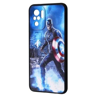 Накладка Game Heroes для Xiaomi Note 10 4G/Note 10s/Poco M5s Капітан Америка-0