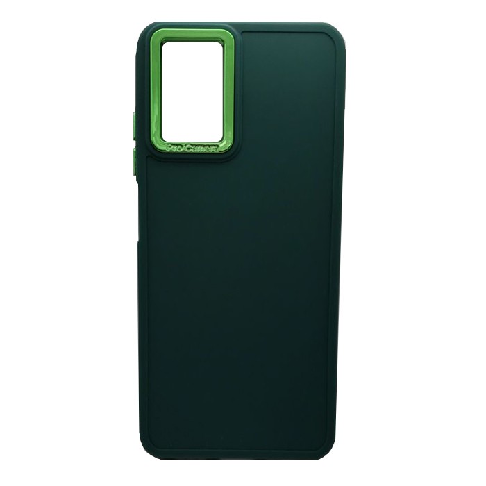 Накладка Lux Matte з мікрофіброю Xiaomi Redmi Note 10S/Note 10 4G/Poco M5s Dark green-0