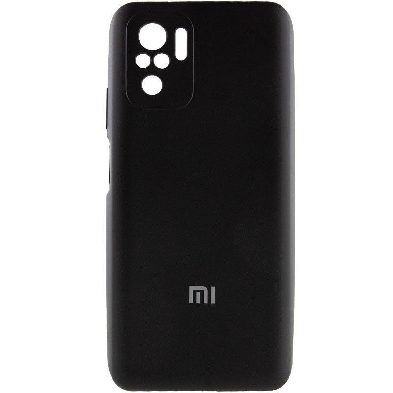 Silicone Cover Full Camera (AA) для Xiaomi Note 10/Note 10s/Poco M5s (Black)-0