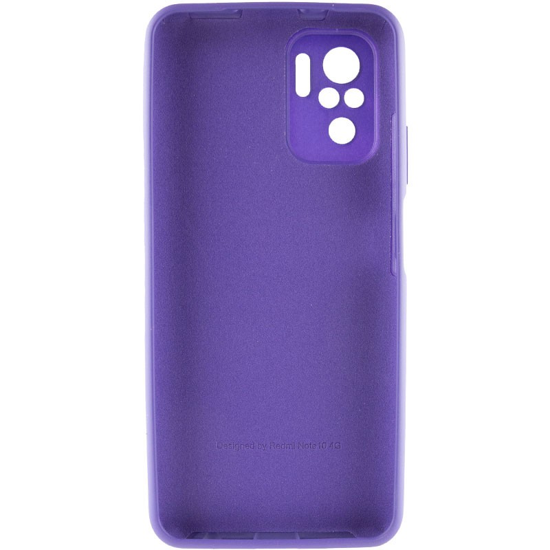 Silicone Cover Full Camera (AA) дляXiaomi Note 10/Note 10s/Poco M5s (Purple)-1