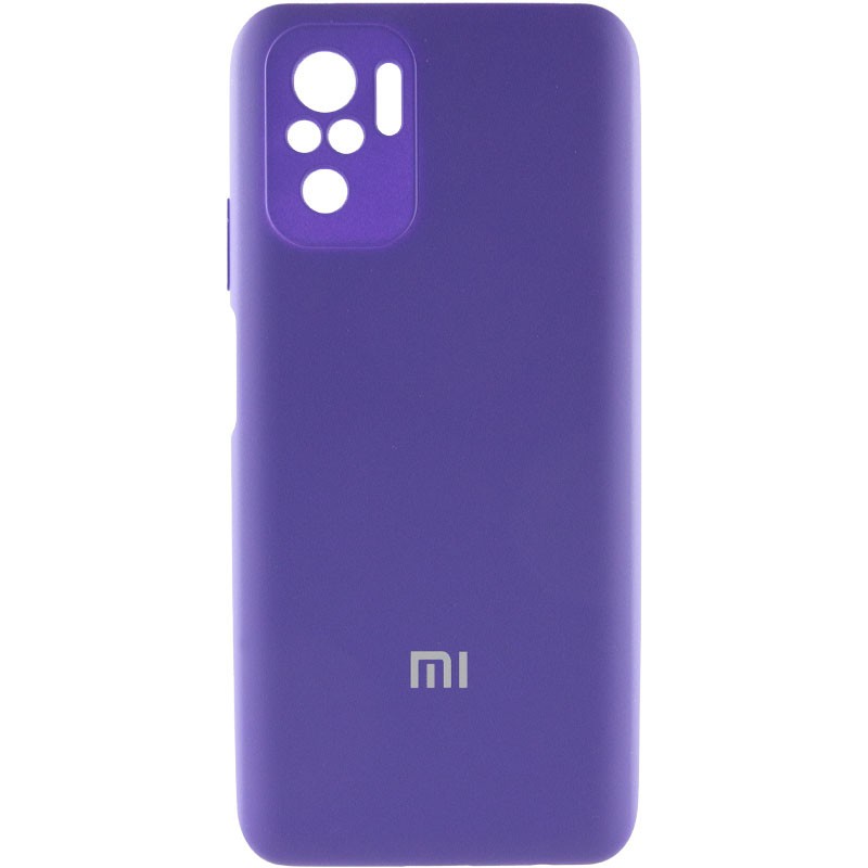 Silicone Cover Full Camera (AA) дляXiaomi Note 10/Note 10s/Poco M5s (Purple)-0
