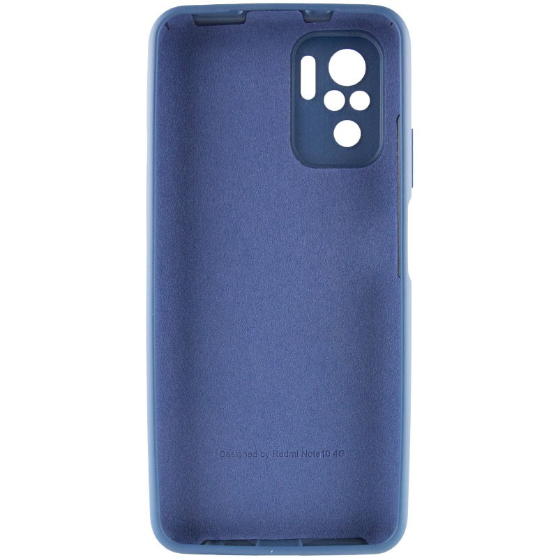 Silicone Cover Full Camera (AA) для Xiaomi Note 10/Note 10s/Poco M5s (Navy blue)-1