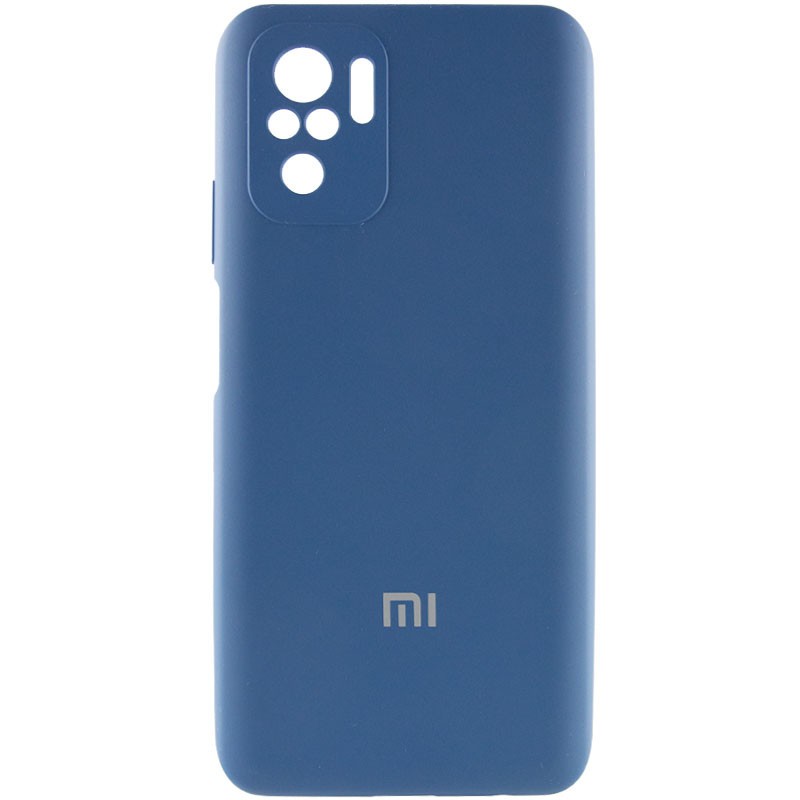 Silicone Cover Full Camera (AA) для Xiaomi Note 10/Note 10s/Poco M5s (Navy blue)-0