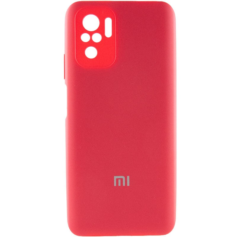 Silicone Cover Full Camera (AA) для Xiaomi Note 10/Note 10s/Poco M5s (Rose red)-0
