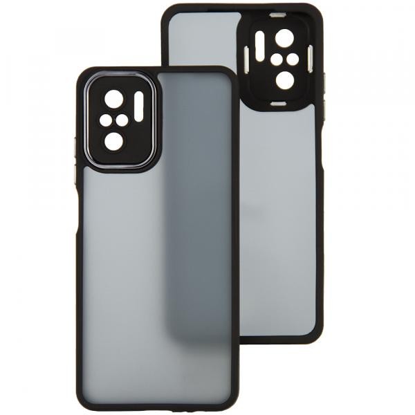 Накладка Luxury Metal Lens для Xiaomi Note 10/Note 10s/Poco M5s (Чорний)-0