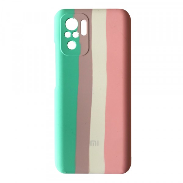 Rainbow Silicone Case для Xiaomi Redmi Note 10/Note 10s/Poco M5s (Candy)-0