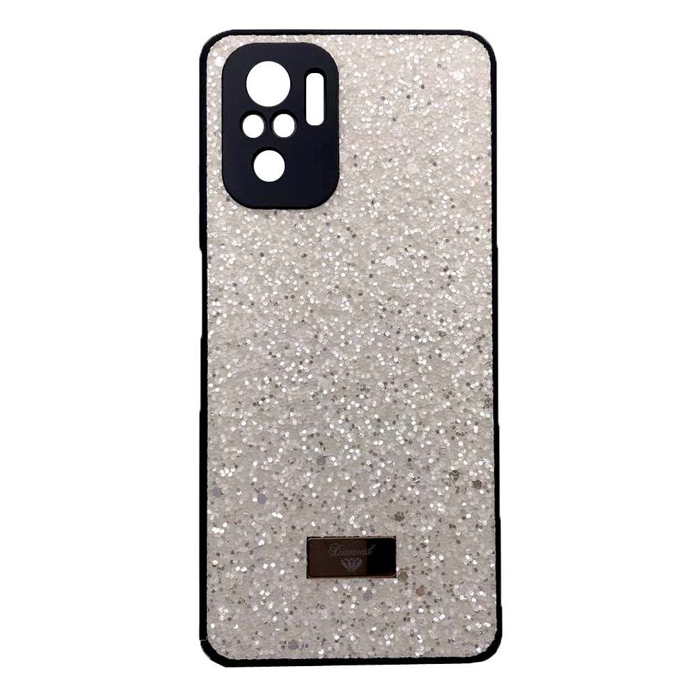Накладка Bling Grainy Diamond Separate Camera для Xiaomi Redmi Note 10/Note 10s/Poco M5s (Кремова)-0