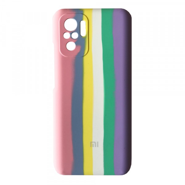 Rainbow Silicone Case для Xiaomi Redmi Note 10/Note 10s/Poco M5s (Marshmellow)-0