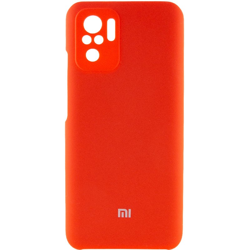 Silicone Cover Full Camera (AAA) для Xiaomi Redmi Note 10 / Note 10s/ Poco M5s Red-0