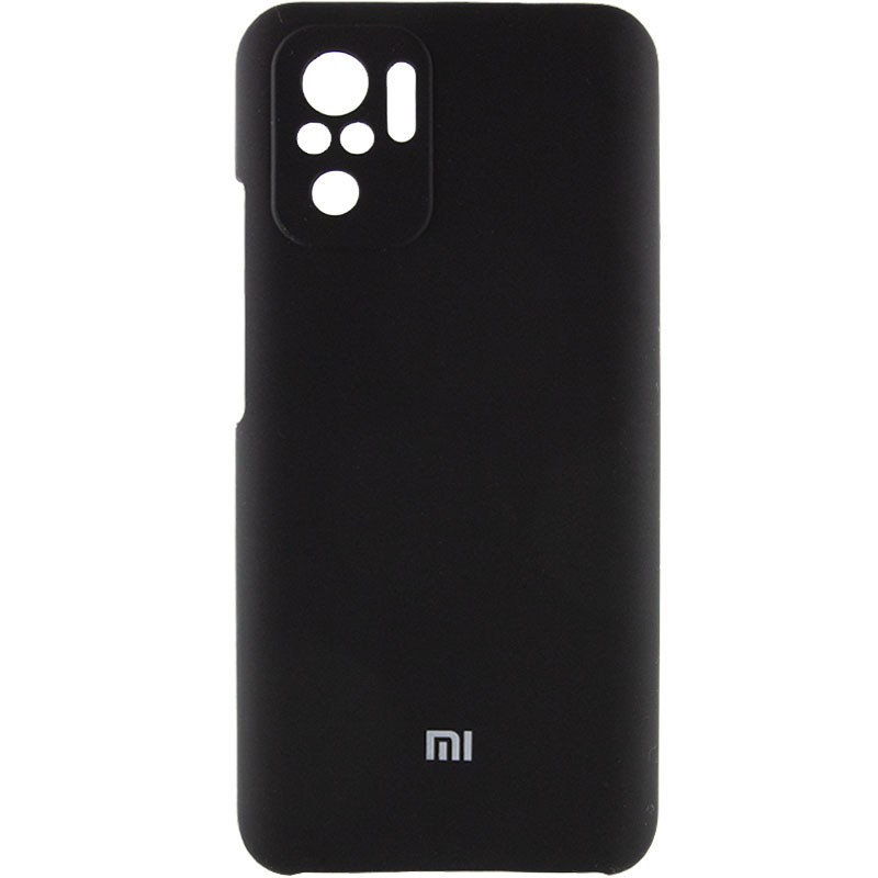Silicone Cover Full Camera (AAA) для Xiaomi Redmi Note 10 / Note 10s/ Poco M5s Black-0