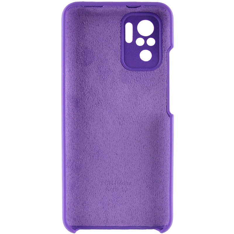 Silicone Cover Full Camera (AAA) для Xiaomi Redmi Note 10 / Note 10s/ Poco M5s Purple-1