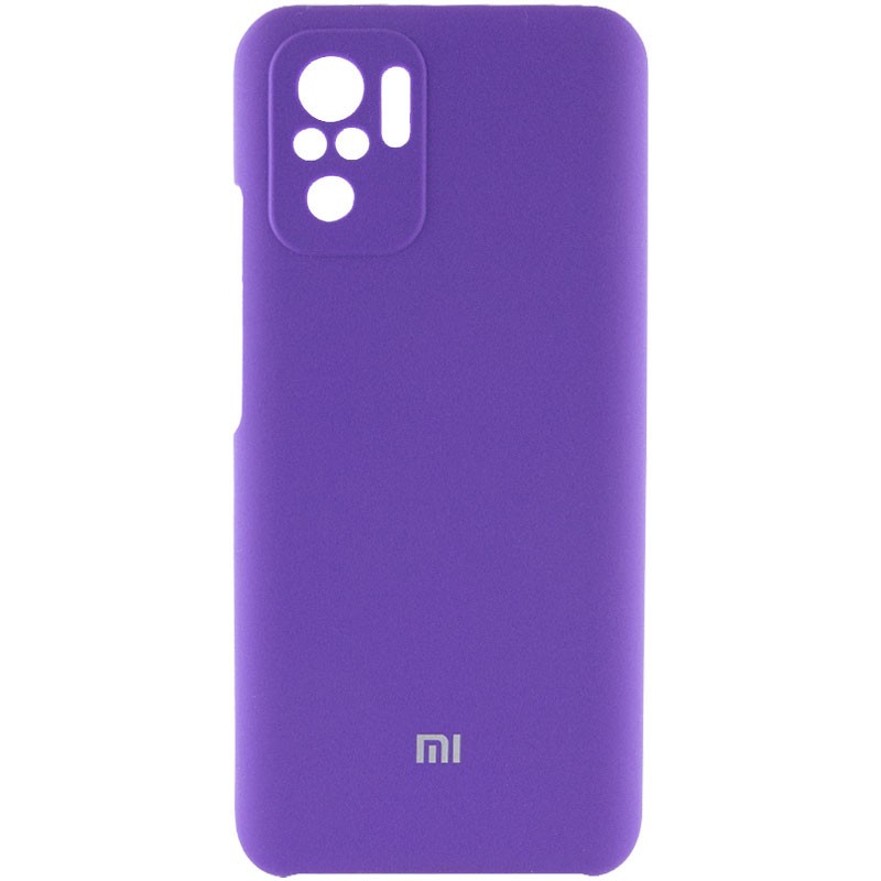 Silicone Cover Full Camera (AAA) для Xiaomi Redmi Note 10 / Note 10s/ Poco M5s Purple-0