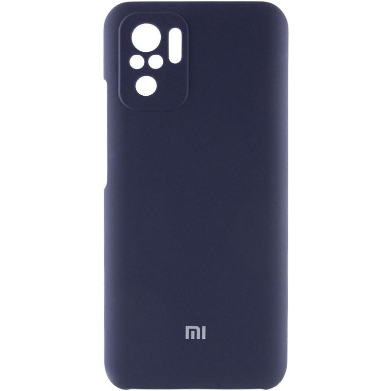Silicone Cover Full Camera (AAA) для Xiaomi Redmi Note 10 / Note 10s/ Poco M5s Midnight blue-0