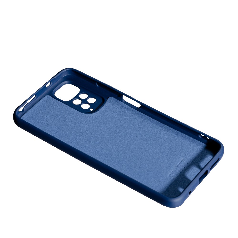 Накладка Silicone case SMTT для Xiaomi Note 11 4G/Note 11s (Dark blue)-2