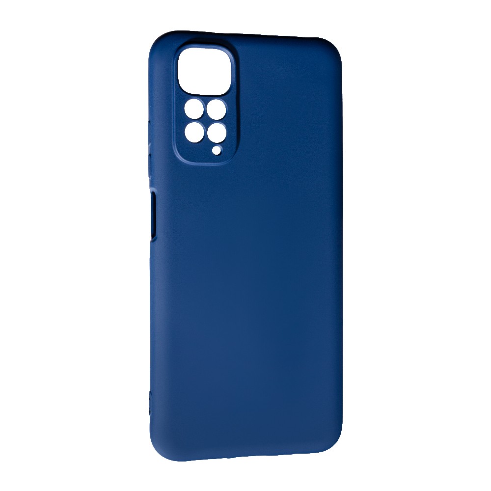 Накладка Silicone case SMTT для Xiaomi Note 11 4G/Note 11s (Dark blue)-0