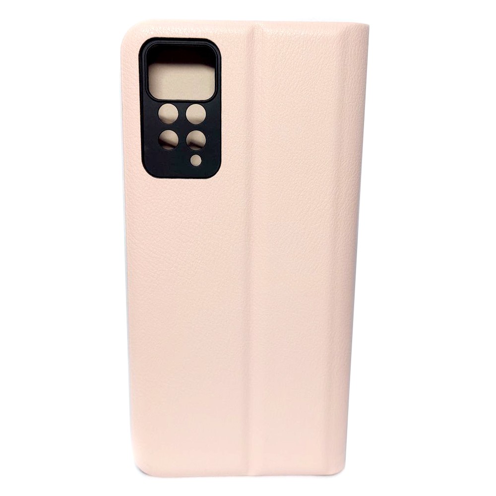 Книжка LEATHER для Xiaomi Redmi Note 11 Pro / Note 12 Pro рожева-1