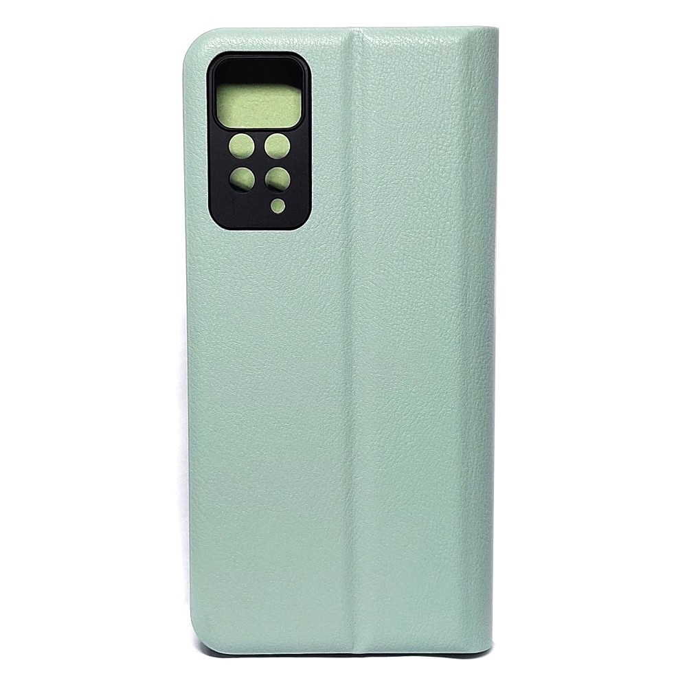 Книжка LEATHER для Xiaomi Redmi Note 11 Pro / Note 12 Pro бірюзова-1
