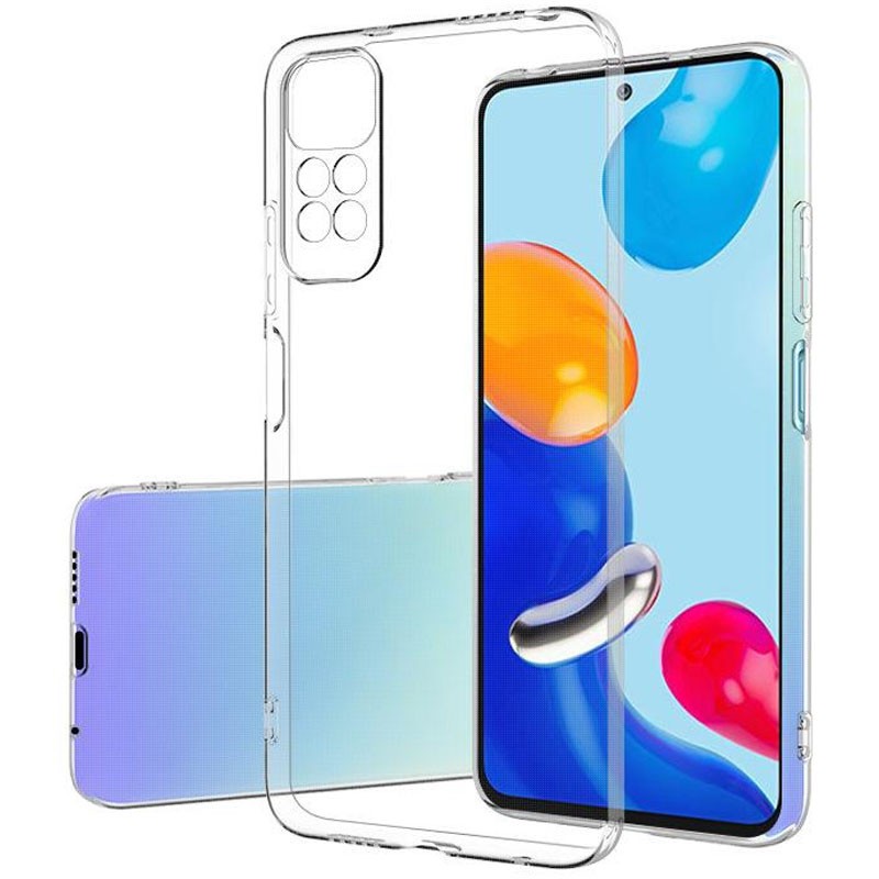 Накладка силіконова для Xiaomi Note 11 / Note 11S (прозора)-0