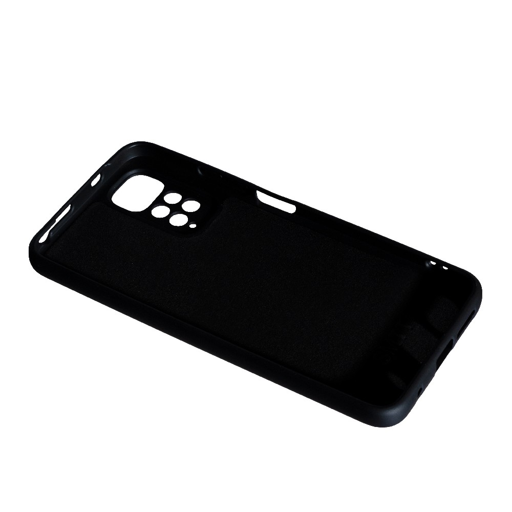 Накладка Silicone case SMTT для Xiaomi Note 11 4G/Note 11s (Black)-2