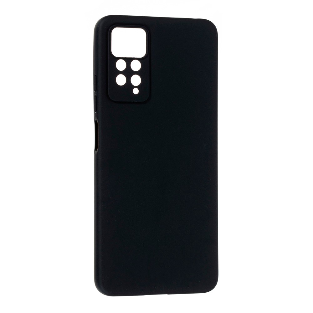 Накладка Silicone case SMTT для Xiaomi Note 11 4G/Note 11s (Black)-0