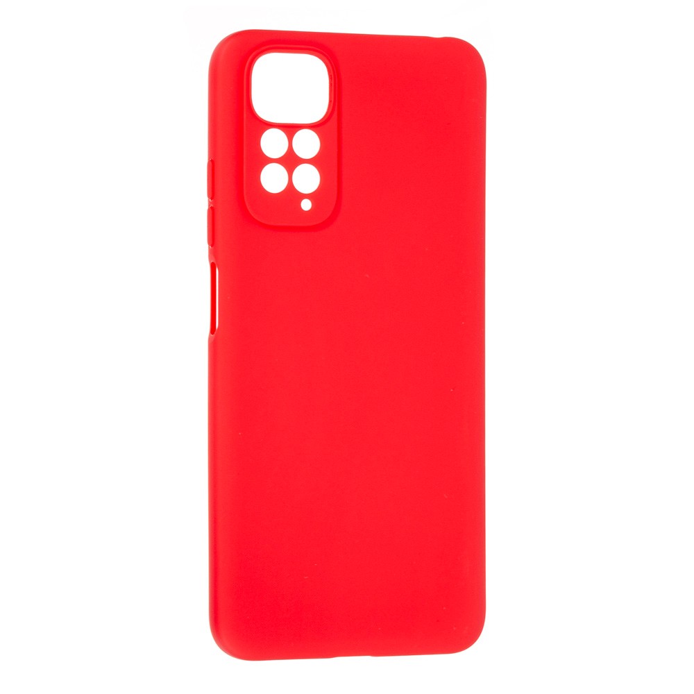 Накладка Silicone case SMTT для Xiaomi Note 11 4G/Note 11s (Red)-0