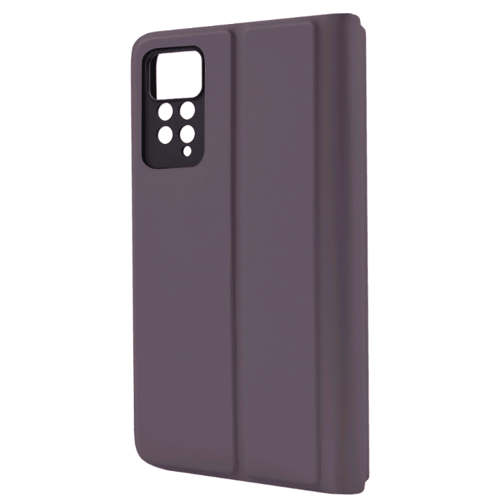 Книжка Shell Case для Xiaomi Note 11 Pro/Note 12 Pro 4G  (Black)-1