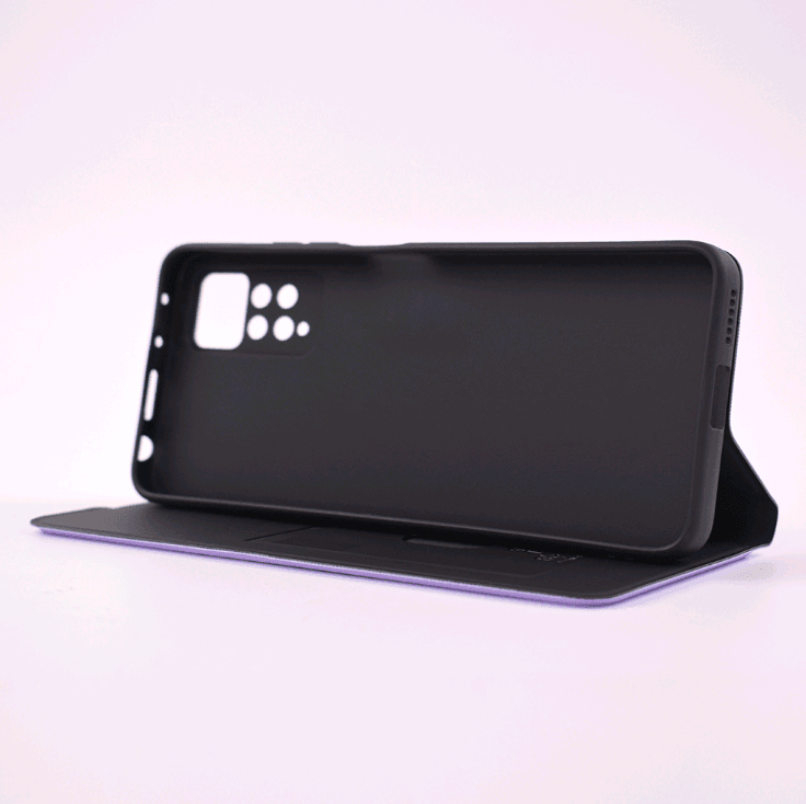 Книжка Shell Case для Xiaomi Note 11/Note 11s (Light purple)-3