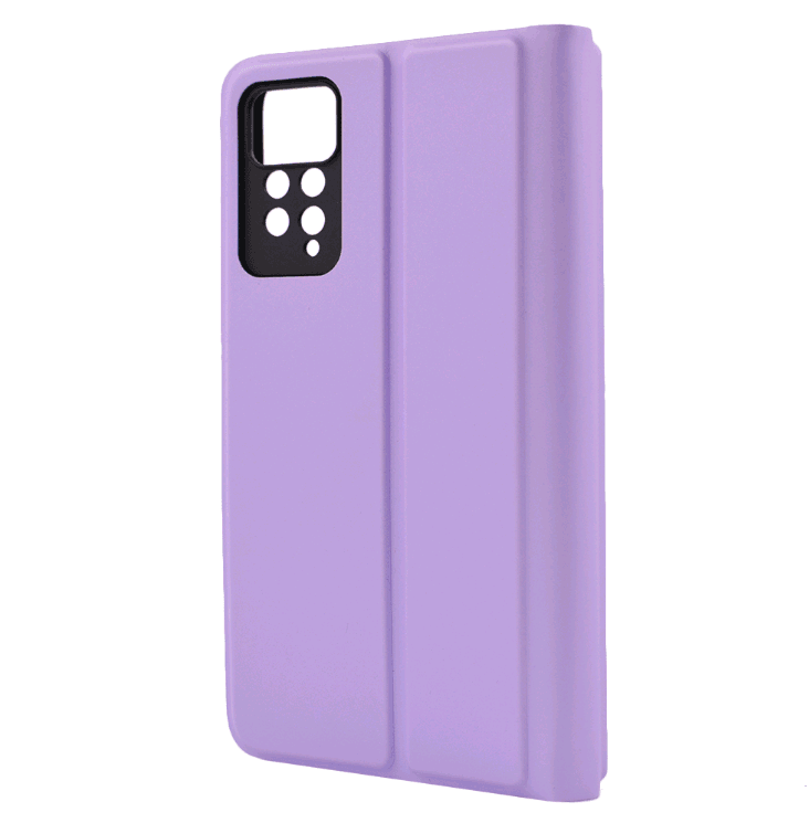 Книжка Shell Case для Xiaomi Note 11/Note 11s (Light purple)-1
