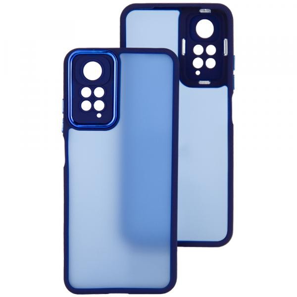 Накладка Luxury Metal Lens для Xiaomi Note 11/Note 11s (Синій)-0