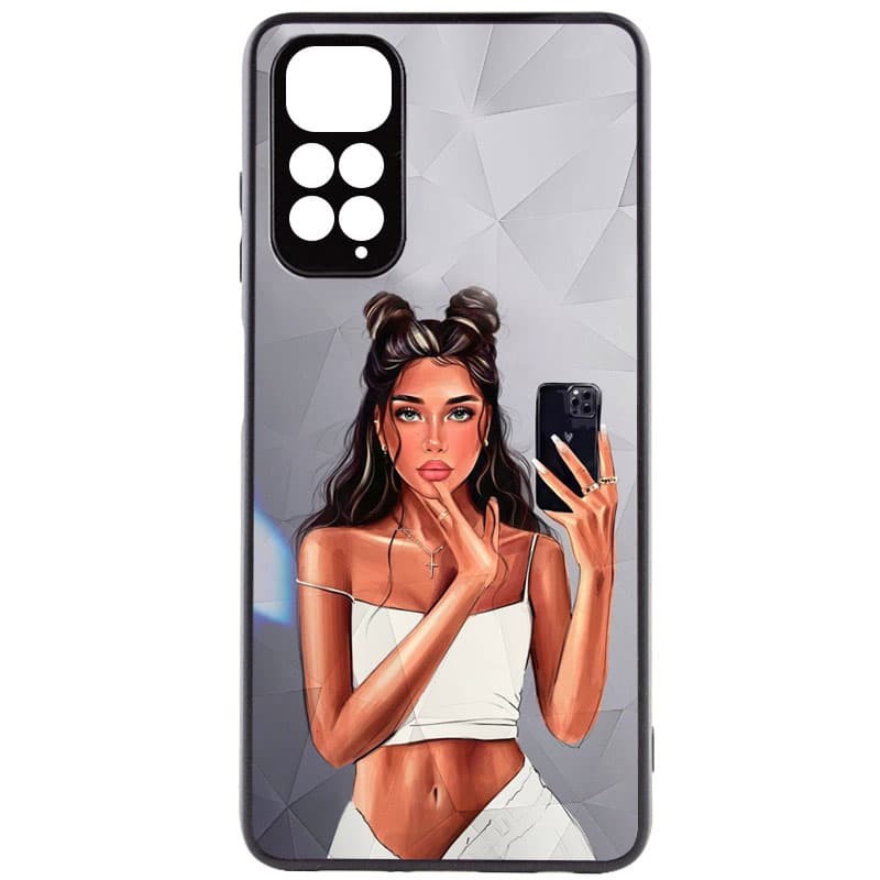 Накладка Ladies Camera для Xiaomi Note 11/Note 11s Black in white-0