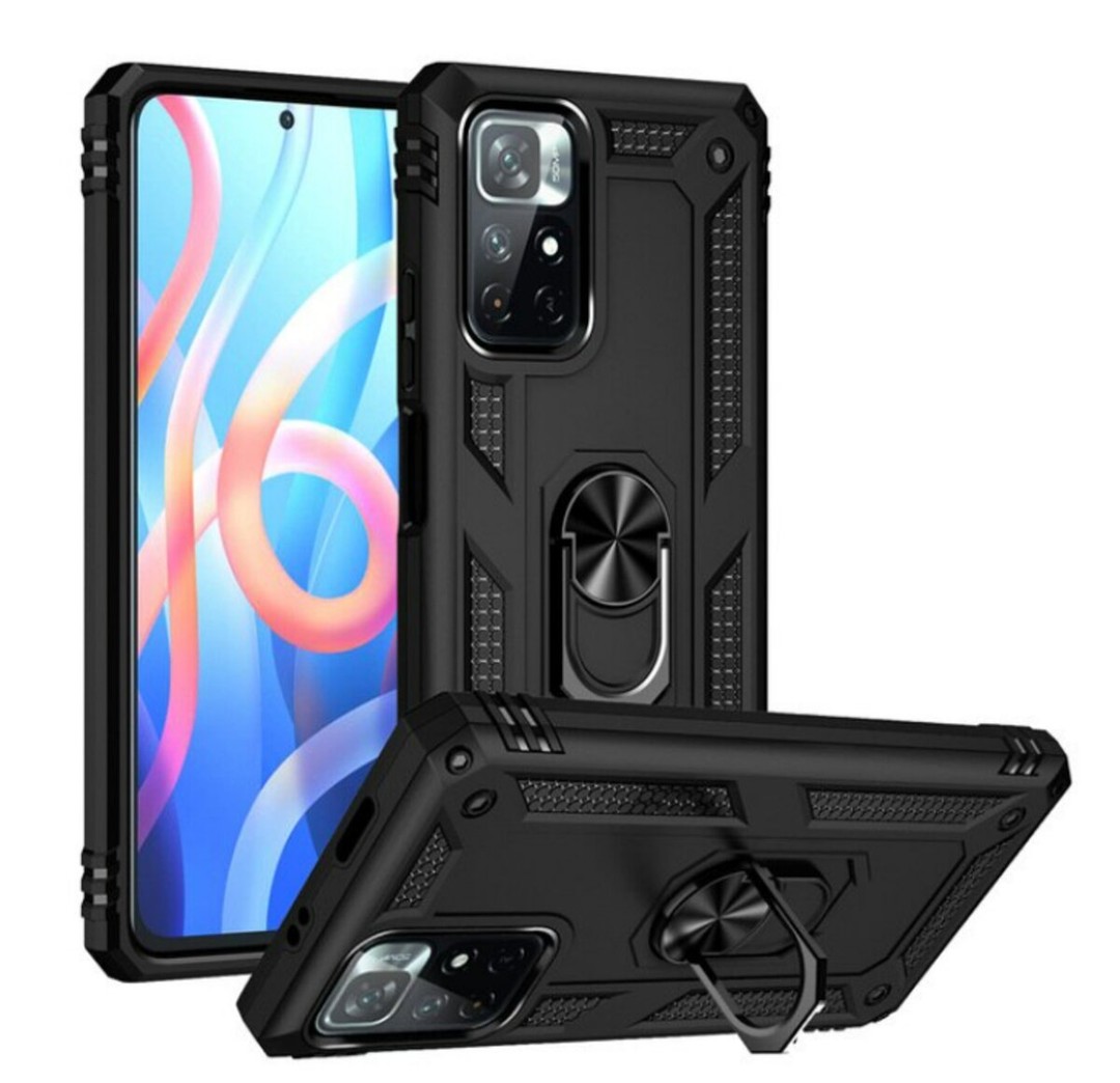 Накладка під магнітний тримач Serge Ring  для Xiaomi Note 11/Note 11S Чорна-0