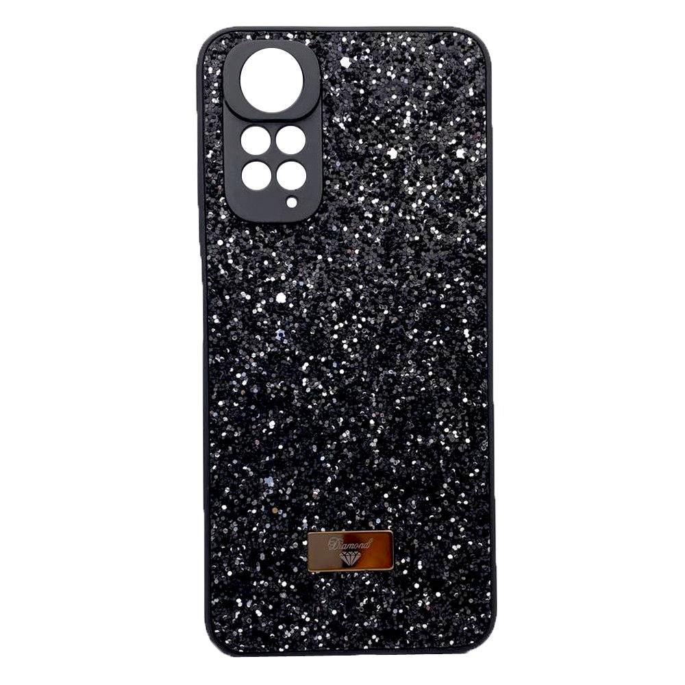 Накладка Bling Grainy Diamond Separate Camera для Xiaomi Redmi Note 11/Note 11s (Чорна)-0